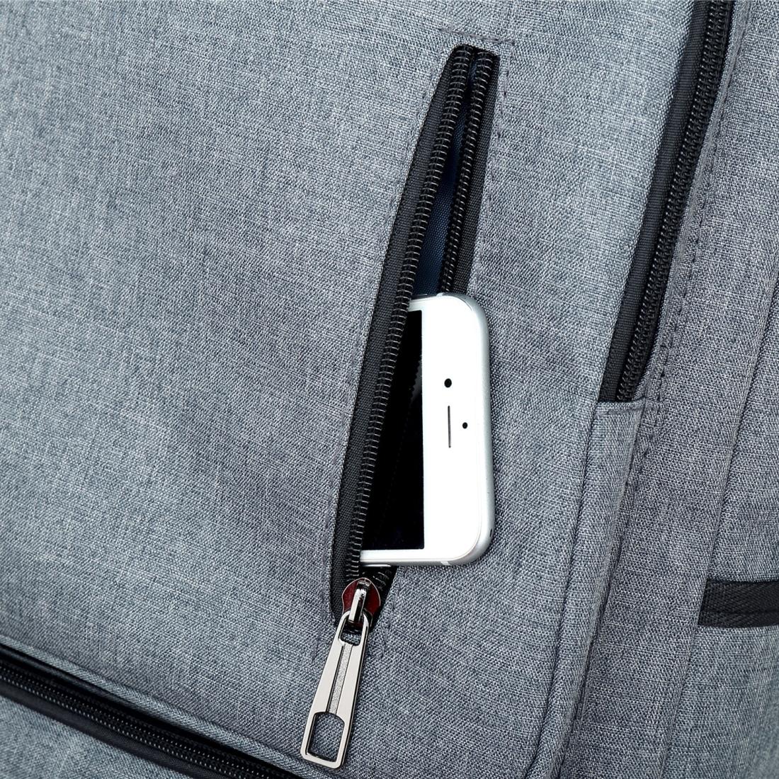 Stylish Notebook Tablet Backpack - Spacious & Casual - Blue