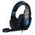 Pc Gaming Headset With Mic Led Volume Control 2.2M Cable Blue / Black - Pc0105L