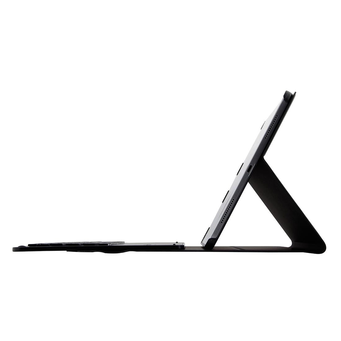 Bluetooth Keyboard & Leather Tablet Case For Ipad Pro 11 2018 - Detachable Aluminum Three-Gear Magnetic Sleep Function - Blue