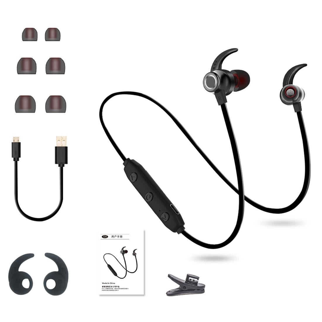 Waterproof X5 Sports Bluetooth Earbuds with Magnetic Design - Blue