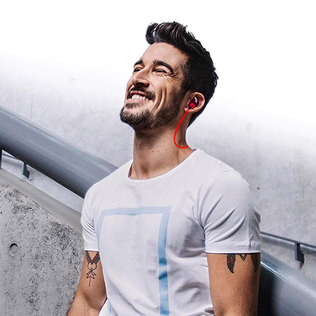 Waterproof X5 Sports Bluetooth Earbuds with Magnetic Design - Blue