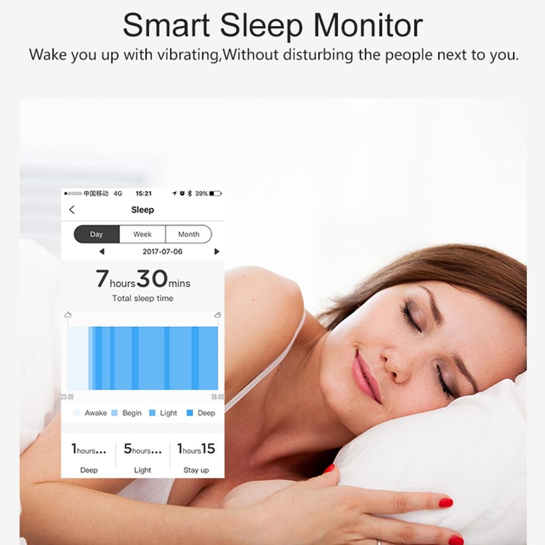 Oled Fitness Tracker With Ecg Heart Rate Bp And Sleep Monitoring - Sports Mode - Blue