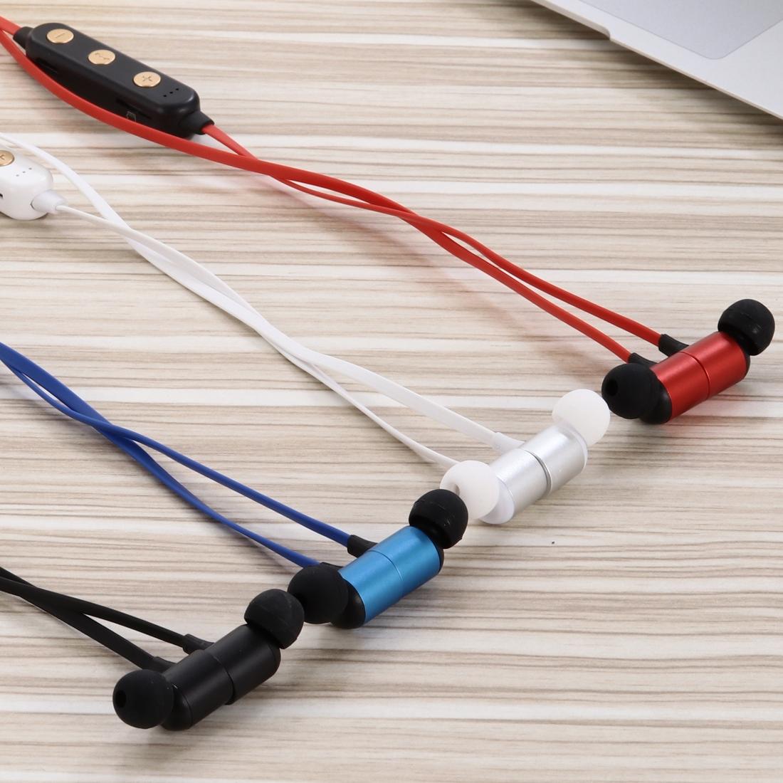 Wireless Magnetic Headphones with Tf Card Support - Portable - Blue
