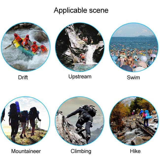 25L Outdoor Waterproof Dual Shoulder Strap Dry Bag Pvc Barrel Design - Blue