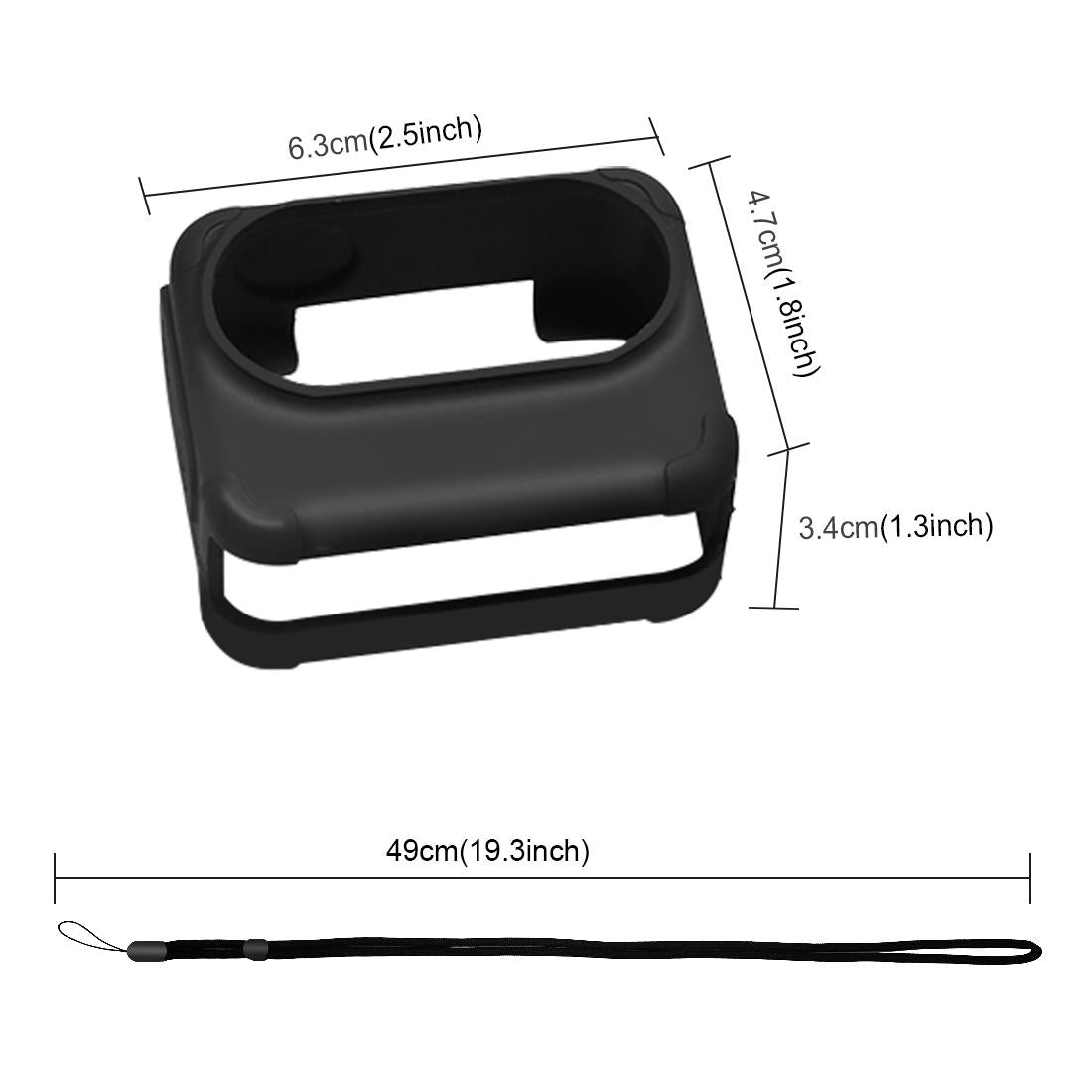 Insta360 Go 3 Charging Case with Silicone Cover Lens Cap and Strap - Blue