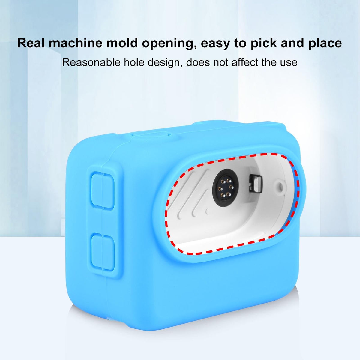 Insta360 Go 3 Charging Case with Silicone Cover Lens Cap and Strap - Blue