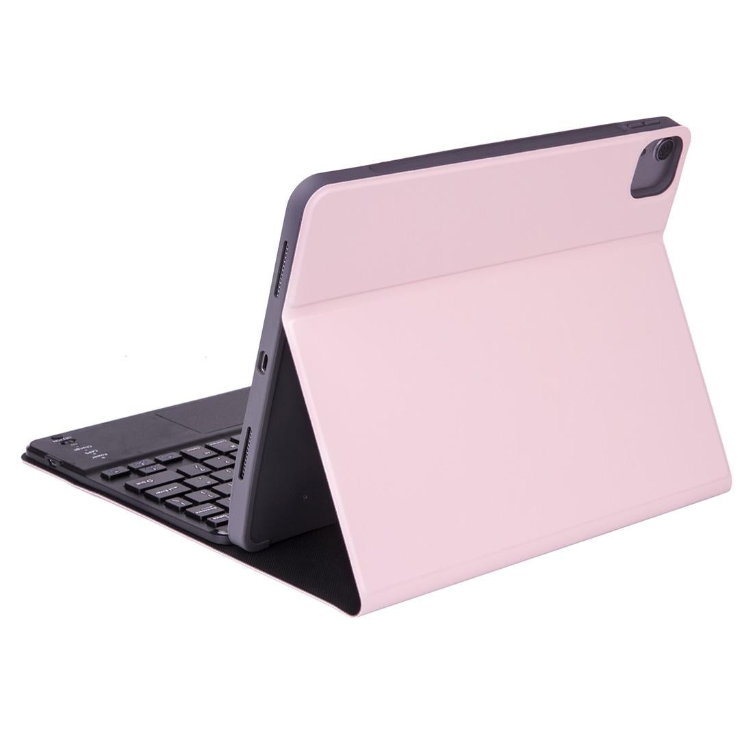 Detachable Bluetooth Keyboard Tablet Case For Ipad Pro 11 With Touchpad Pen Slot & Backlight - Plain Texture - Blue