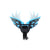 3-way Pivot Arm Butterfly Helmet Mount for Gopro Hero12 - Blue