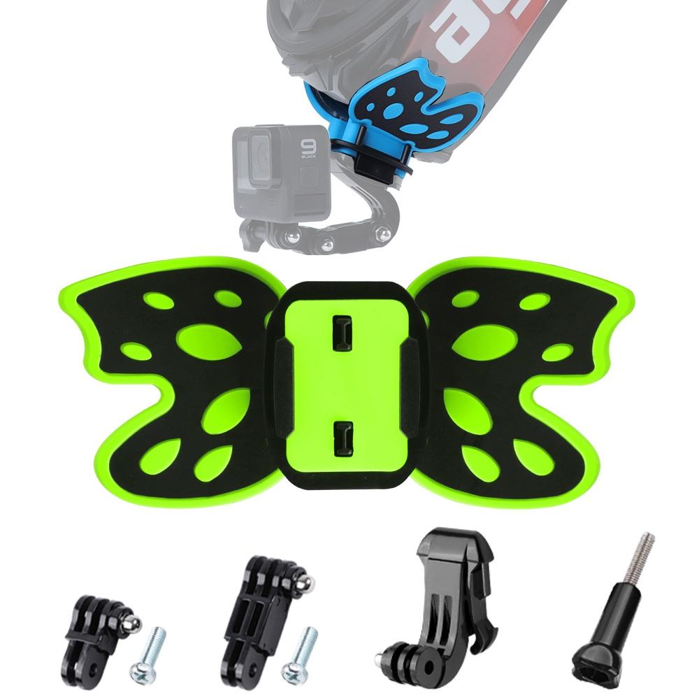 3-way Pivot Arm Butterfly Helmet Mount for Gopro Hero12 - Blue