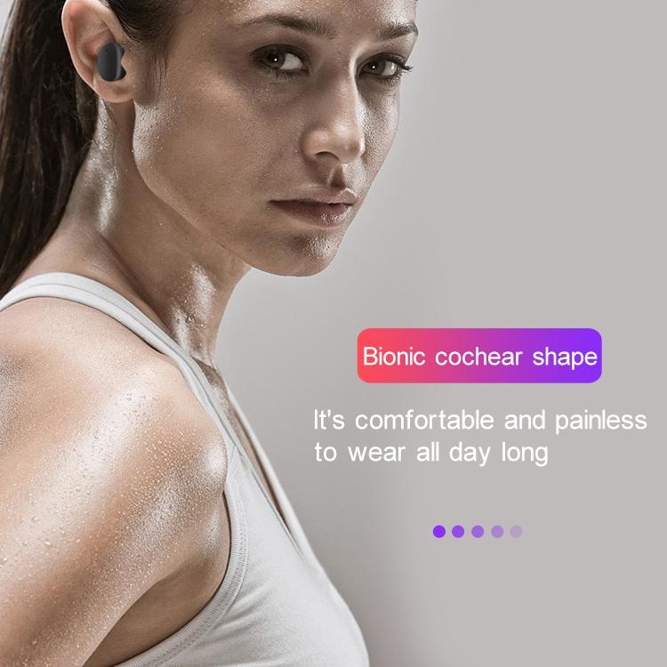 Waterproof Wireless Bluetooth Earphones with Magnetic Charging Box - 300mah - Blue