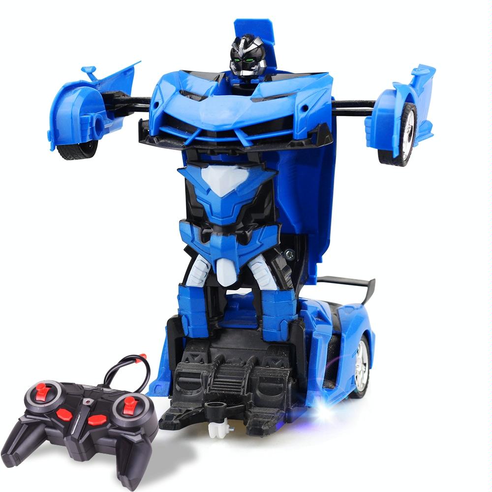 Remote-controlled Deformable Toy Car - 4 Channels - Blue