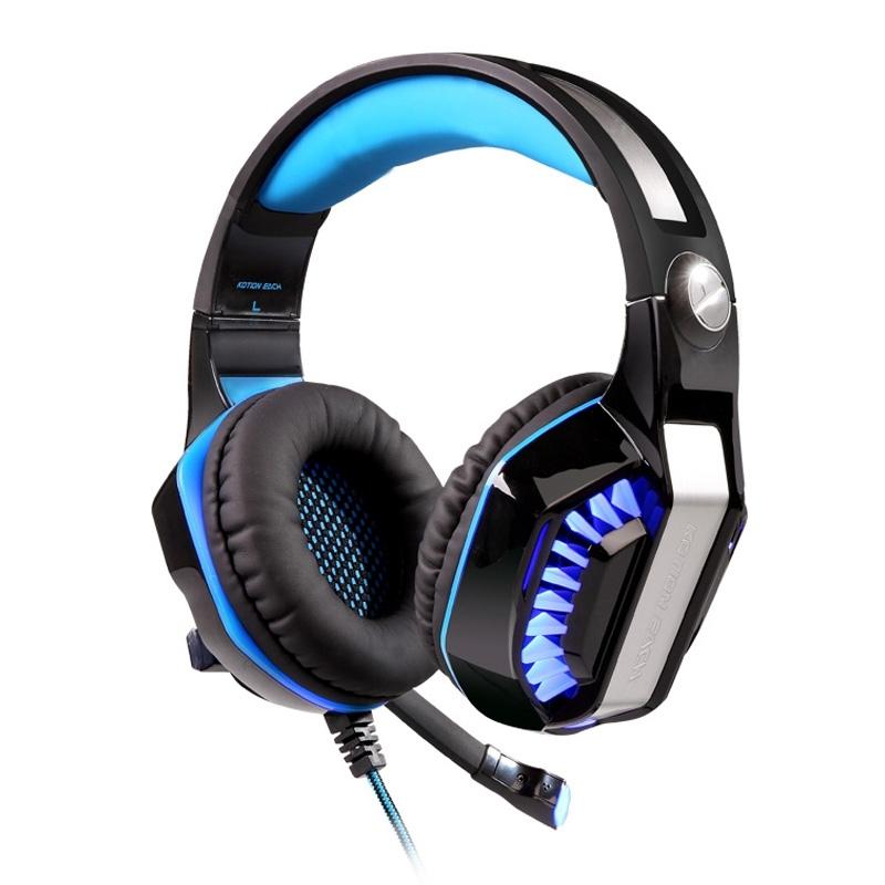 Stereo Gaming Headset With Mic & Led For Ps4 Smartphone Tablet Pc - Blue
