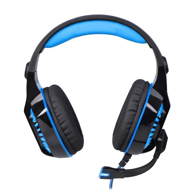 Stereo Gaming Headset With Mic & Led For Ps4 Smartphone Tablet Pc - Blue