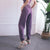 High Waist Drawstring Fitness Pants Black Size L - Quicksand Powder Xl