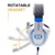 3.5Mm Noise-Canceling Gaming Headset With Retractable Mic 2M Cable - Black Blue
