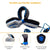 3.5Mm Noise-Canceling Gaming Headset With Retractable Mic 2M Cable - Black Blue