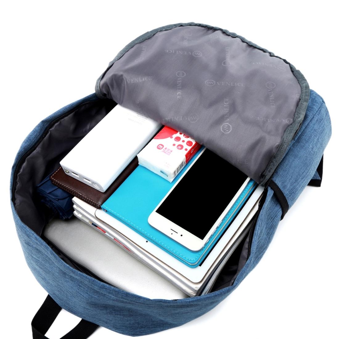 Versatile Outdoor Backpack For Notebooks And Tablets - Breathable And Casual - Sky Blue