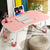 Portable Laptop Desk Stand - Foldable & Non-slip - Sky Blue