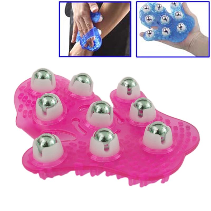 Handheld Meridian Massager Thickened Palm Design - Magenta