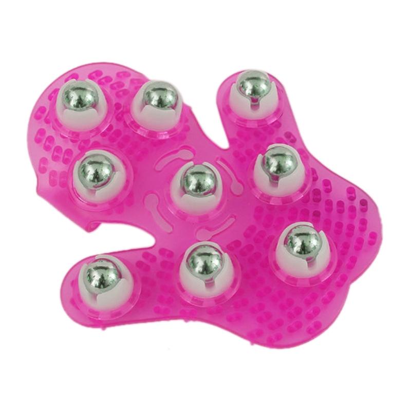 Handheld Meridian Massager Thickened Palm Design - Magenta