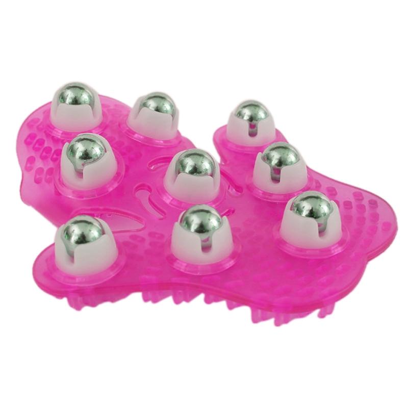 Handheld Meridian Massager Thickened Palm Design - Magenta