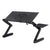 Adjustable Foldable Laptop Stand with Fans & Mouse Pad - Portable Aluminum Alloy - Magenta