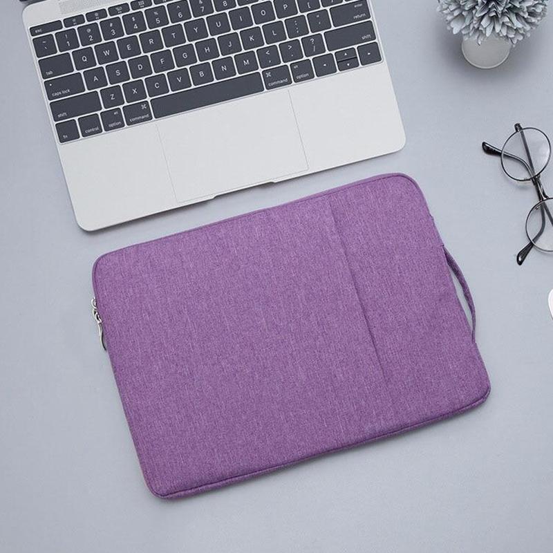 Universal Denim Laptop Bag for 13.3 Notebooks - Fits Macbook Air / Pro - Portable & Stylish - 35.5x26.5x2cm - Magenta