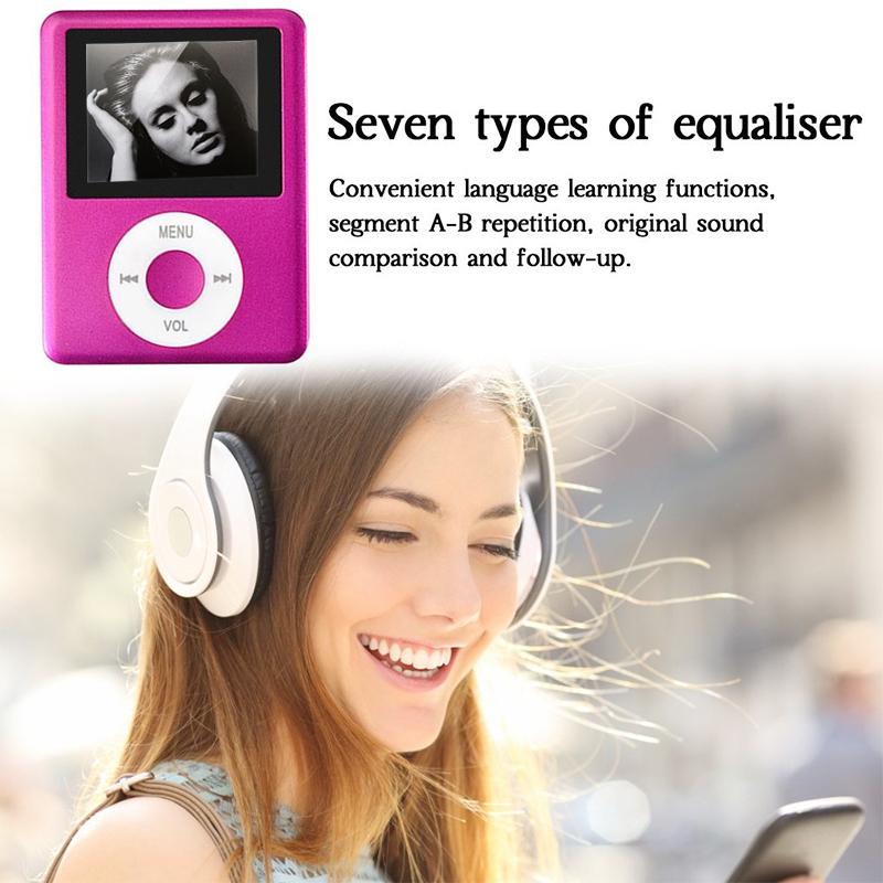 1.8 Inch Tft Mp4 Player W / Tf Slot Recorder Fm E Book & Calendar - Magenta