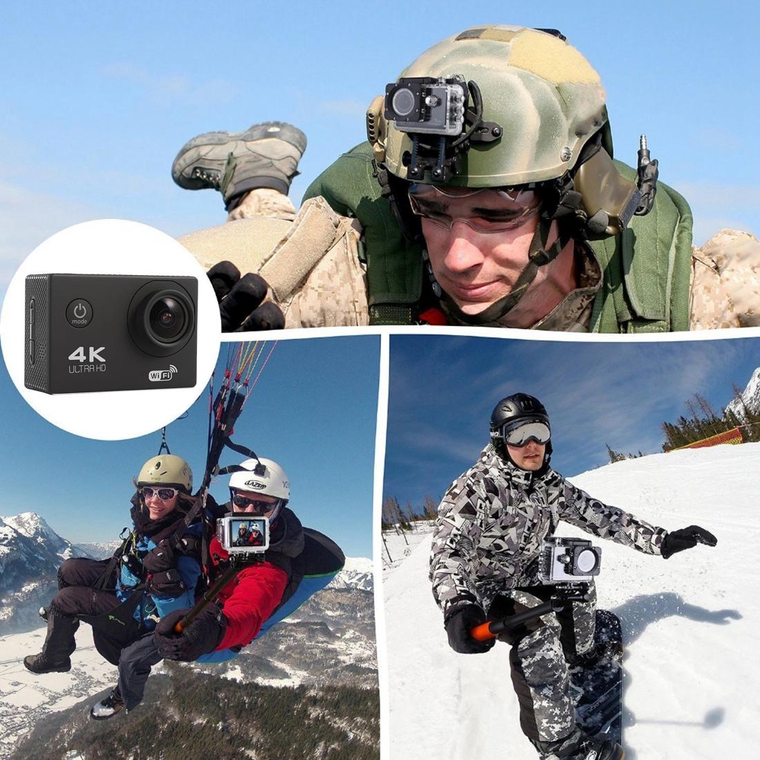 170 Degree Wide Angle Wifi Action Camera with Waterproof Case - Supports 64gb Micro Sd - Magenta