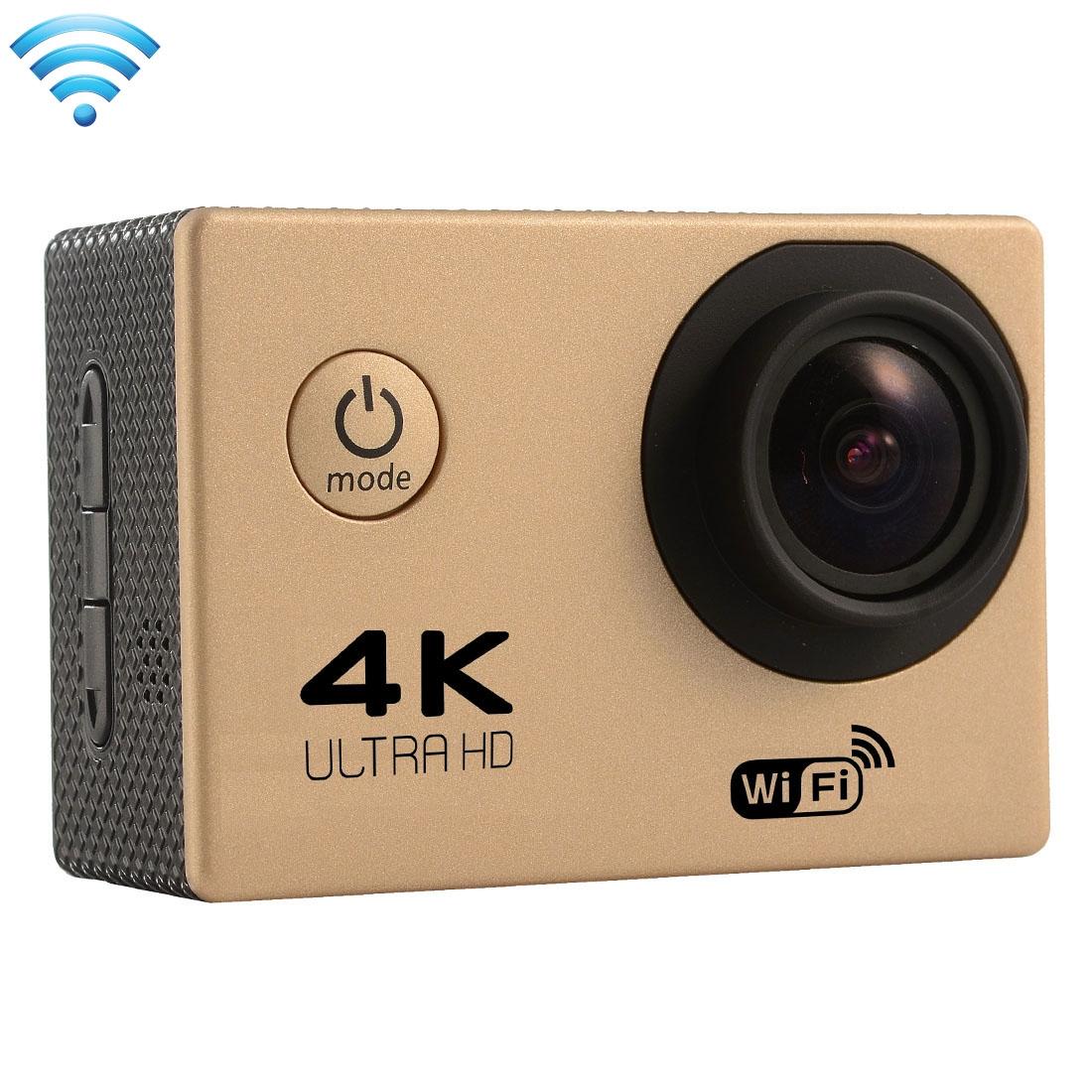 170 Degree Wide Angle Wifi Action Camera with Waterproof Case - Supports 64gb Micro Sd - Magenta