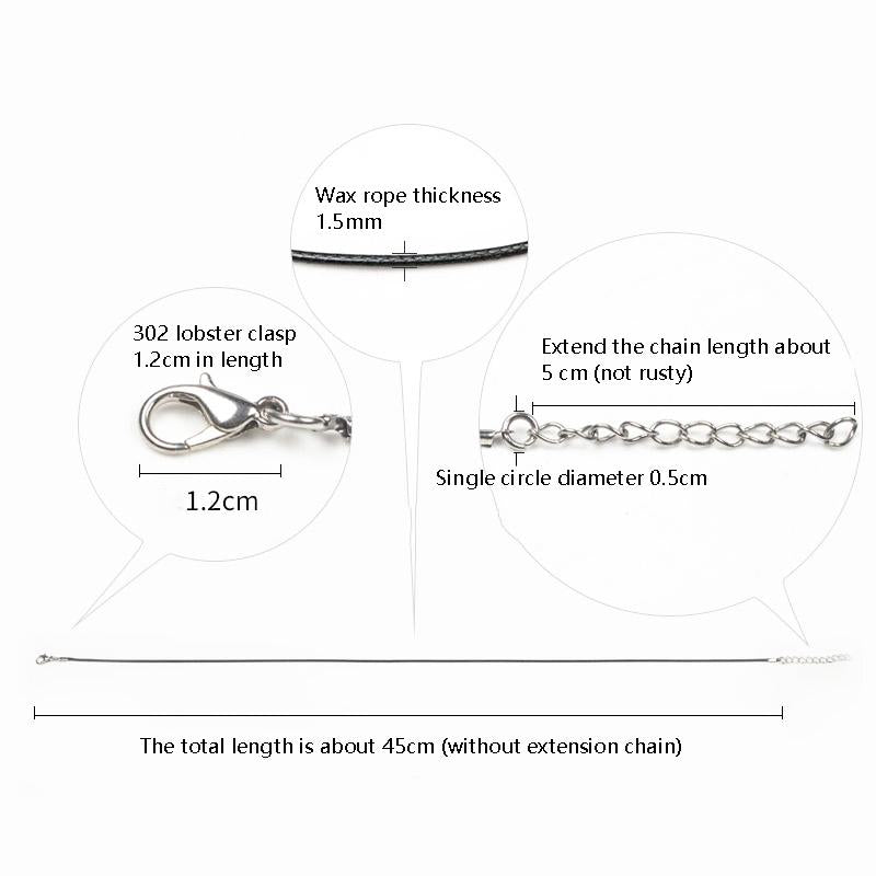 100 Crystal Pendant Necklaces On Rope Elegant Jewelry Lanyards - Lake Blue