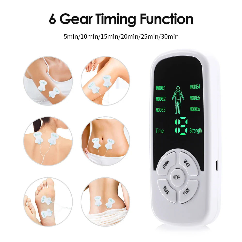 6 Mode Electric Tense Massager for Muscle Therapy