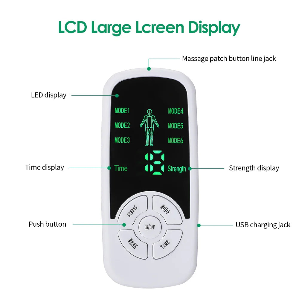 6 Mode Electric Tense Massager for Muscle Therapy
