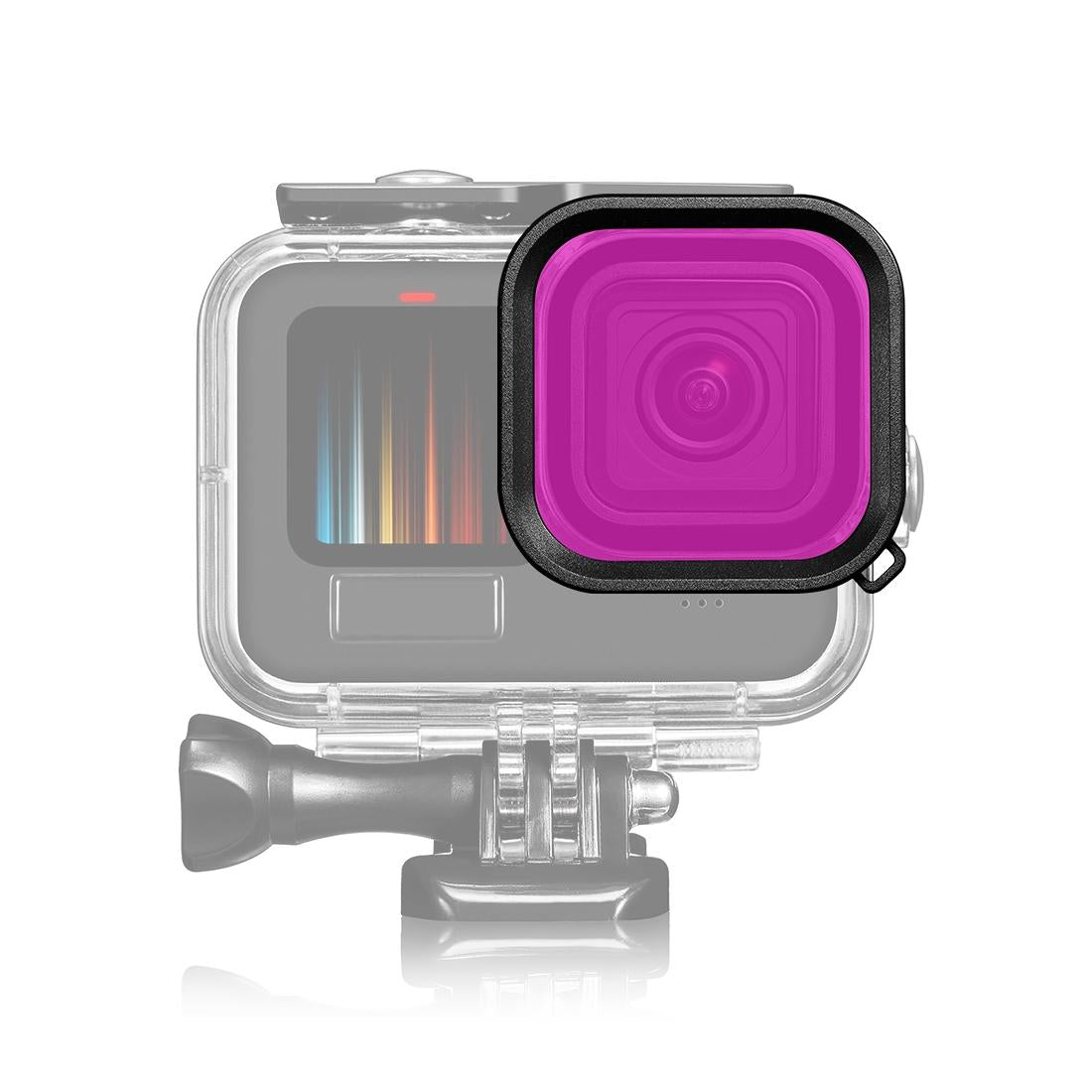 Square Diving Lens Filter for Gopro Hero 9 / 10 / 11 / 12 - Purple