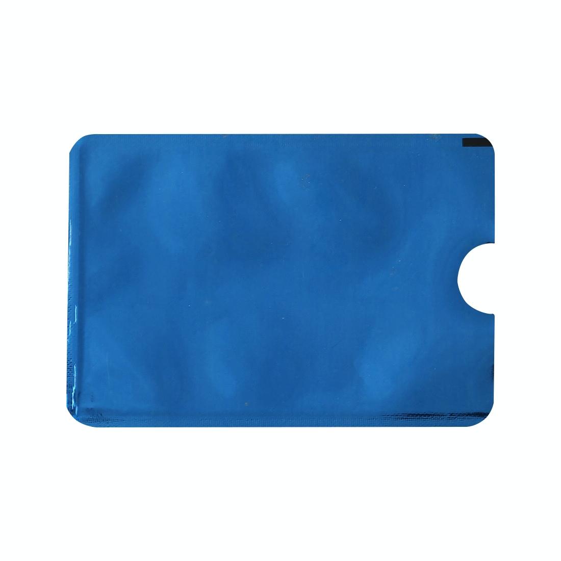 100-piece Rfid Blocking Card Holder - 9x6.3cm Aluminum Foil - Purple