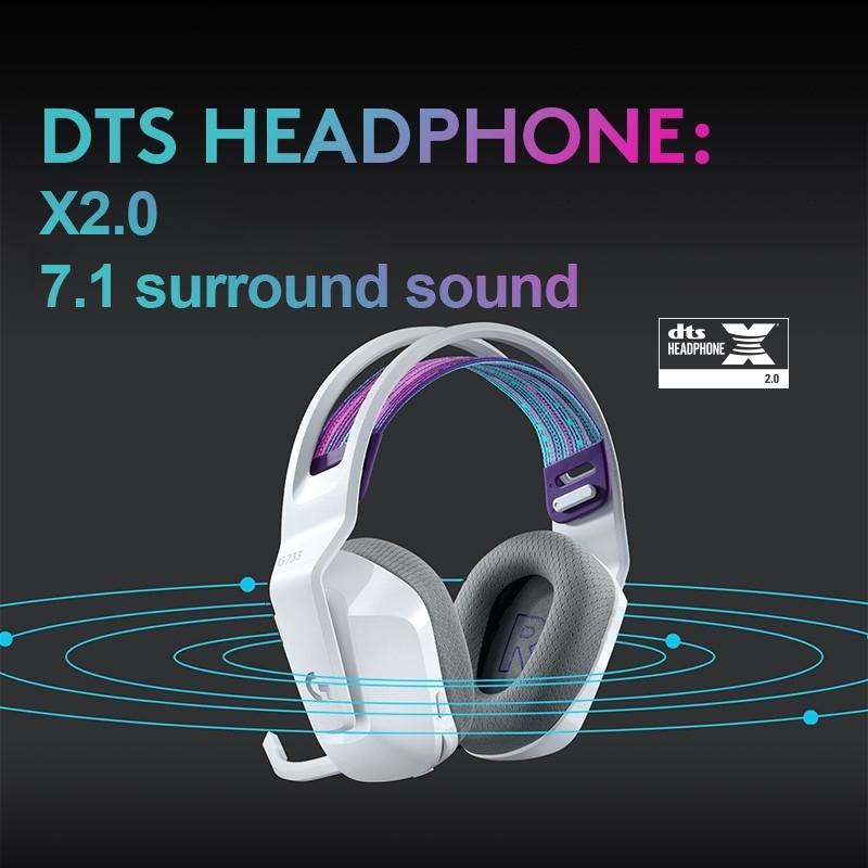 Wireless Rgb Gaming Headset With Light Speed - Purple