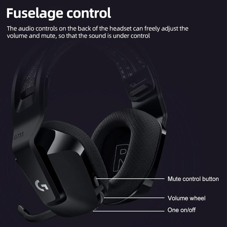 Wireless Rgb Gaming Headset With Light Speed - Purple