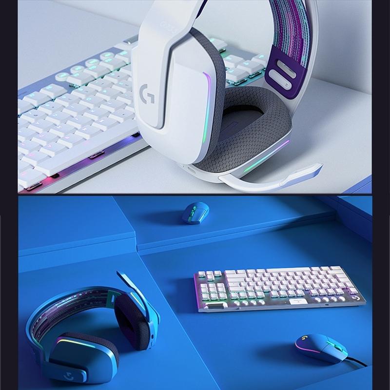 Wireless Rgb Gaming Headset With Light Speed - Purple