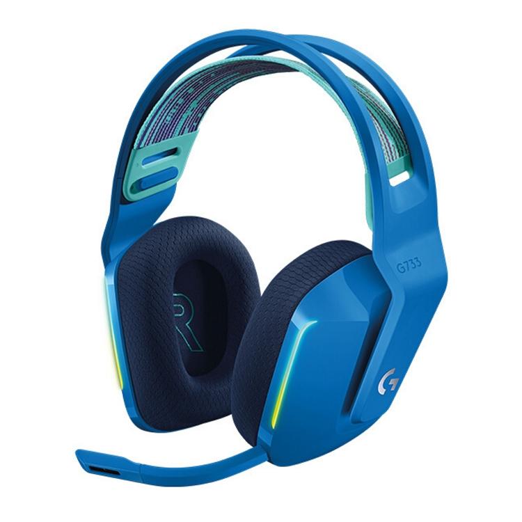 Wireless Rgb Gaming Headset With Light Speed - Purple
