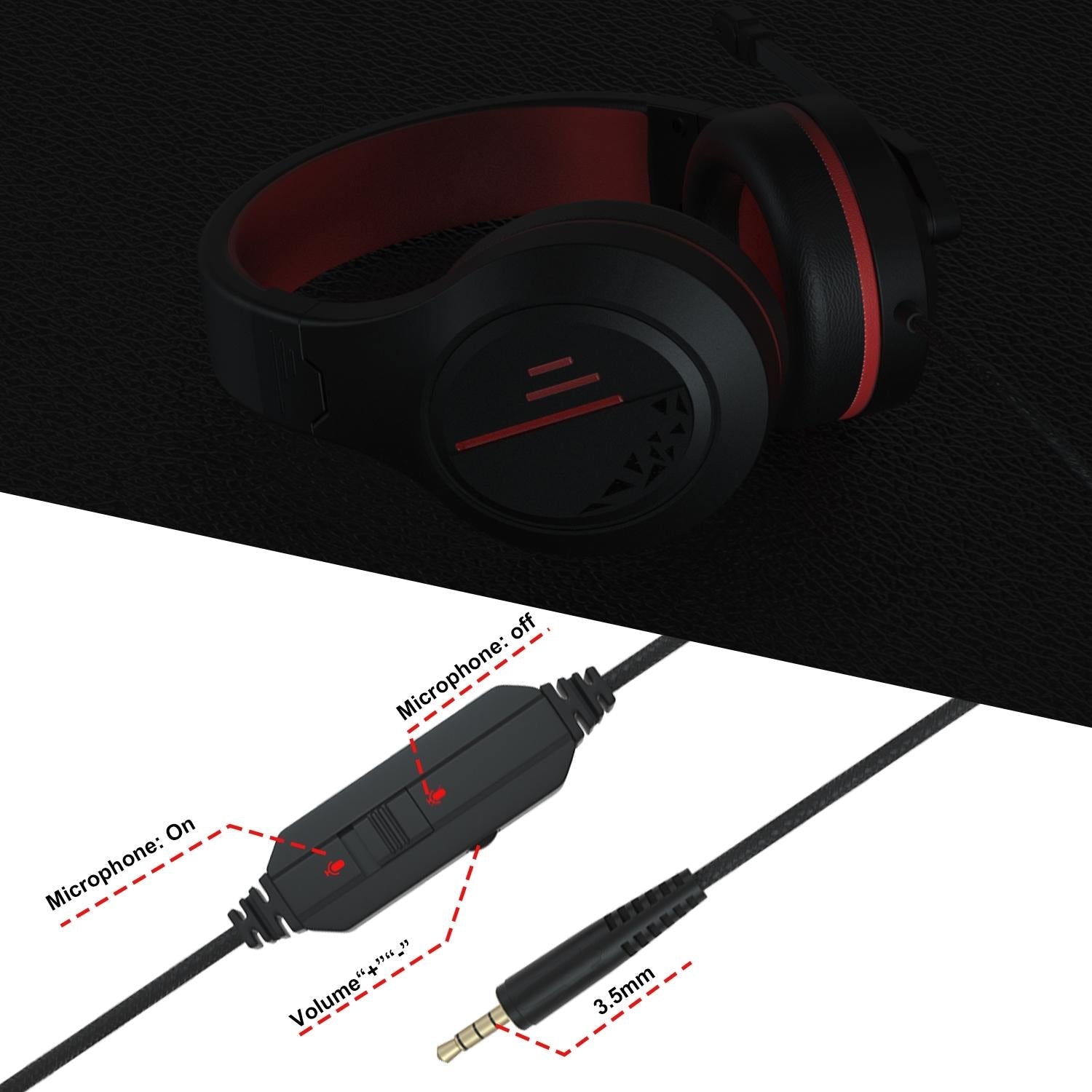 3.5Mm Noise-Canceling Gaming Headset With Retractable Mic - Purple