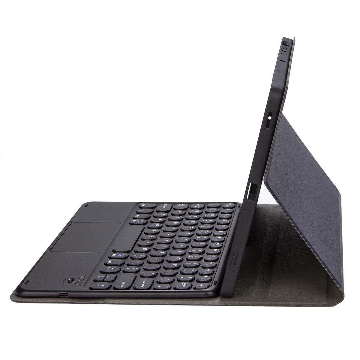 2022 Ipad 10.9 Lambskin Bluetooth Keyboard Case With Pen Slot - Purple