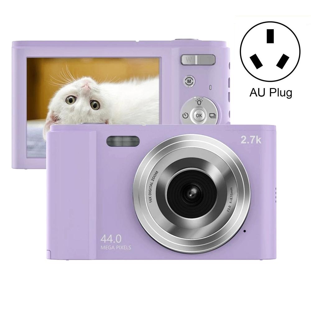 2.7k Full Hd 44mp 16x Zoom 2.88 Digital Camera for Kids - Purple
