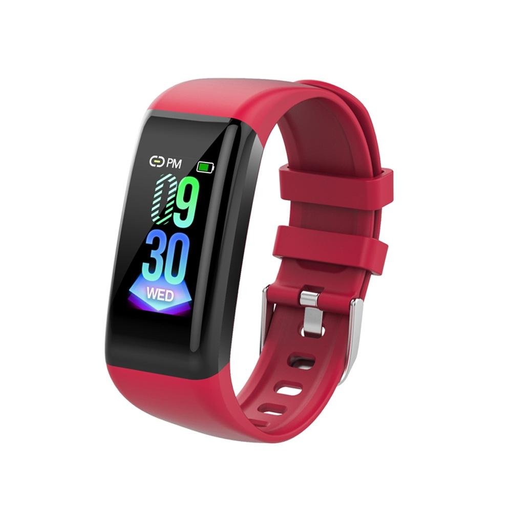 Waterproof Smart Bracelet With Call Heart Rate Bp Sleep And Sedentary Functions - Purple