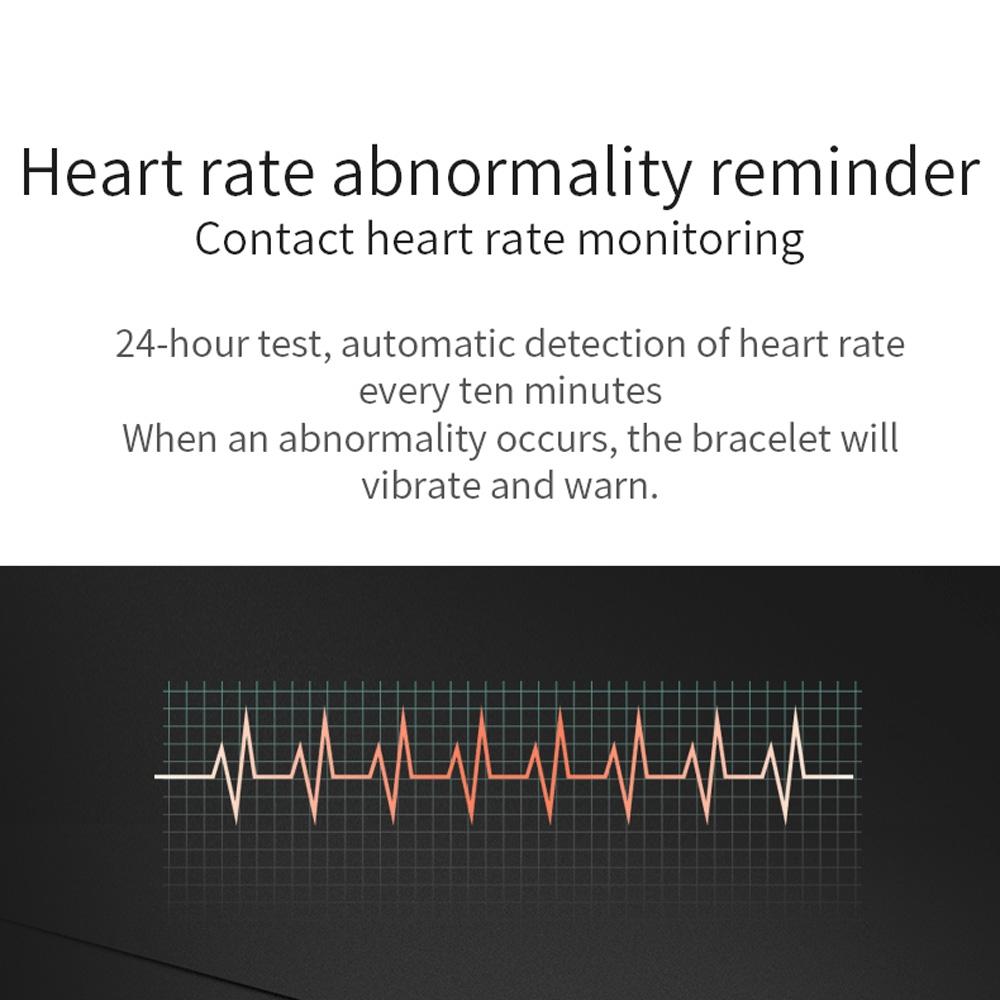 Waterproof Smart Bracelet With Call Heart Rate Bp Sleep And Sedentary Functions - Purple