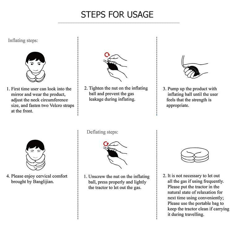 Full Cashmere Cervical Traction Instrument Neck Massage & Support - Purple