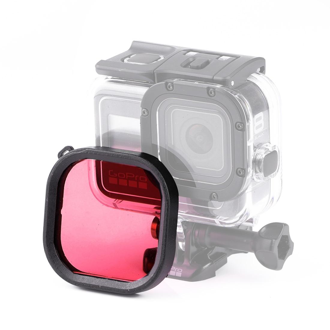 Waterproof Diving Lens Filter for Gopro Hero8 Housing - Purple