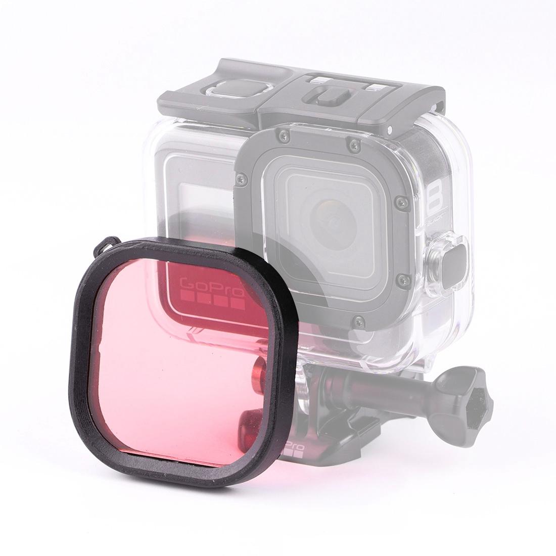Waterproof Diving Lens Filter for Gopro Hero8 Housing - Purple