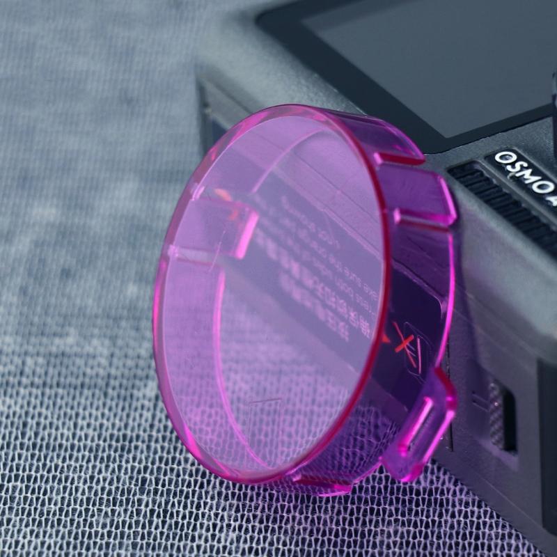 Round Lens Filter for Dji Action Camera - Purple