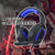 Retractable Mic Gaming Headset 3.5Mm Plug 2.2M Cable - Black Purple