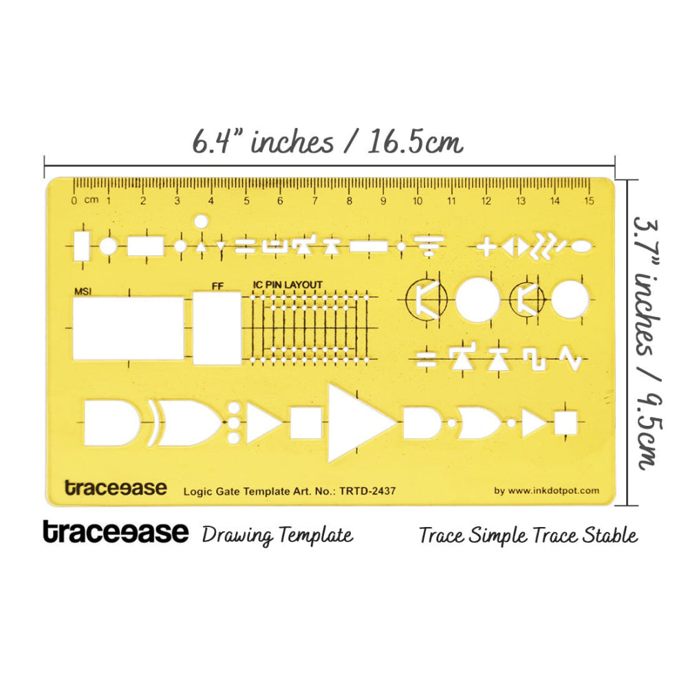 Electrical Drafting Logic Gate Template Drawing Stencil